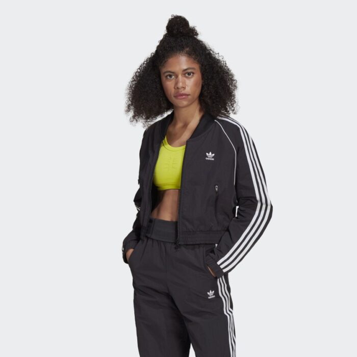 Adidas giacca tecnica da donna colore nero