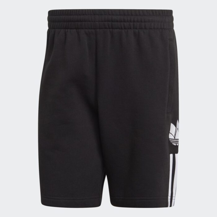 Adidas pantaloncini da uomo, colore nero e bianco