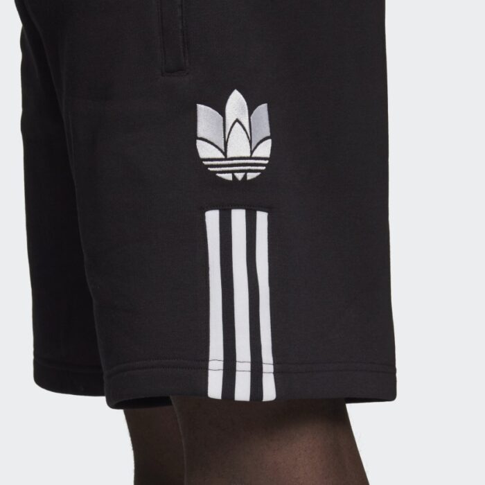 Adidas pantaloncini da uomo, colore nero e bianco