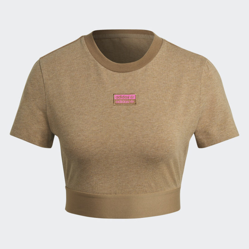 Adidas t-shirt corta da donna, colore beige