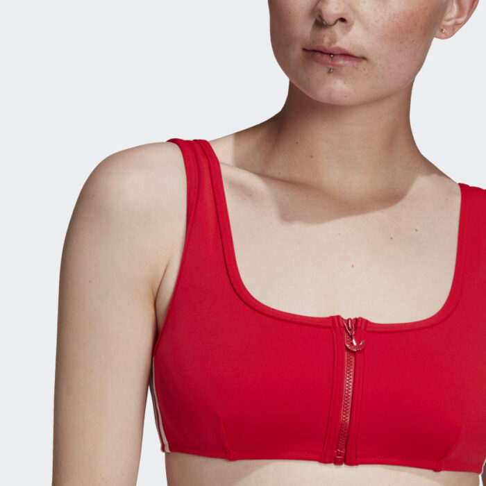 Adidas Top Bikini da donna, colore rosso