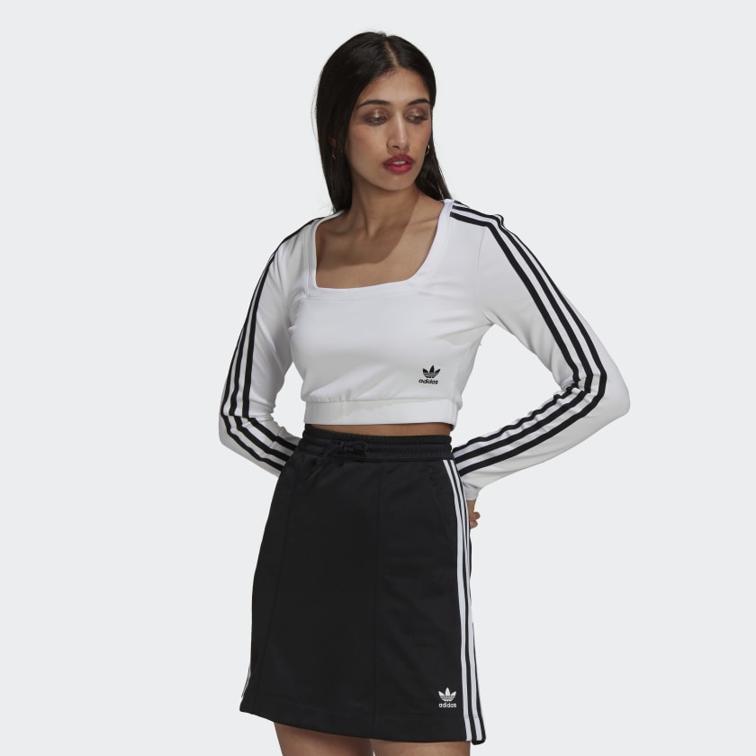 Adidas Maglia Adicolor Classics Long Sleeve - White/Black