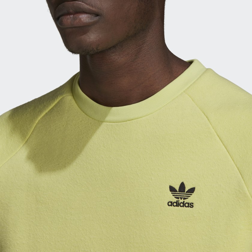 Adidas Felpa Adicolor Essentials Trefoil - Pulse Yellow - immagine 4