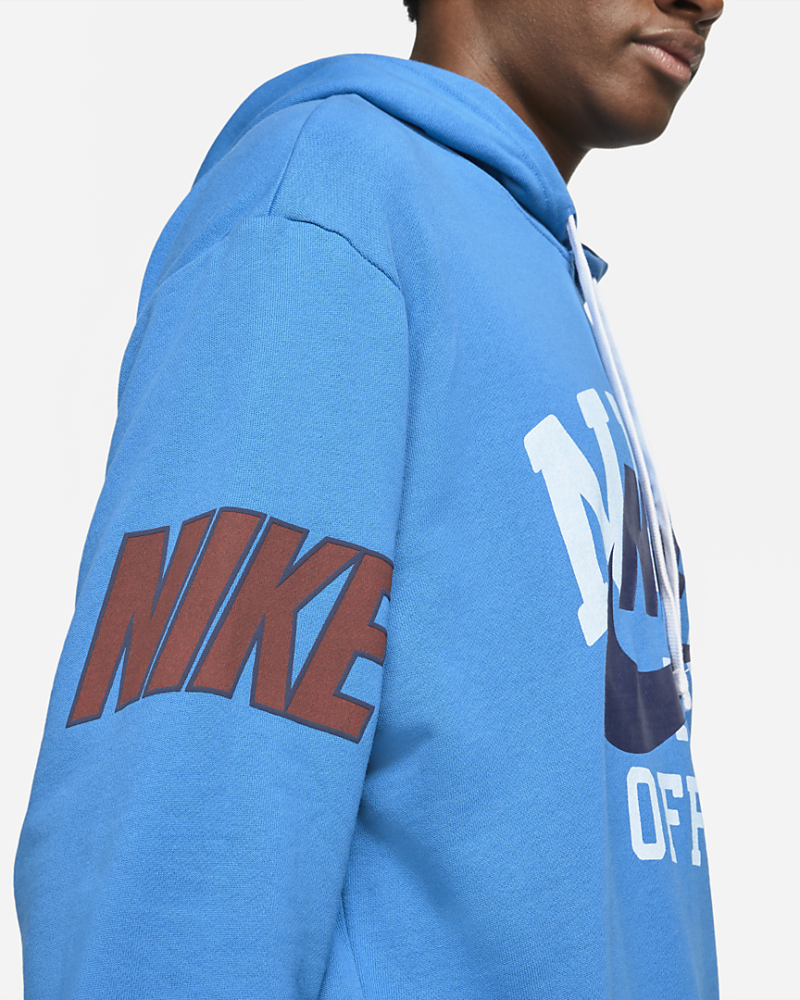 Nike Felpa Con Cappuccio , colore azzurro