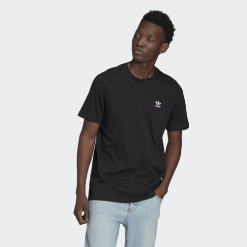 adidas t-shirt nera logo piccolo