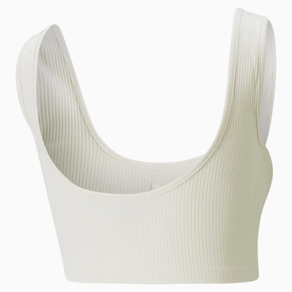 Puma Classics Ribbed Crop Top - Beige - immagine 4