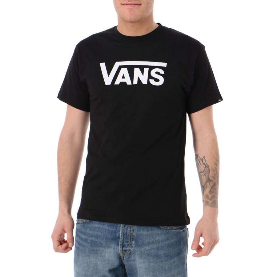 T-shirt vans uomo nero bianco
