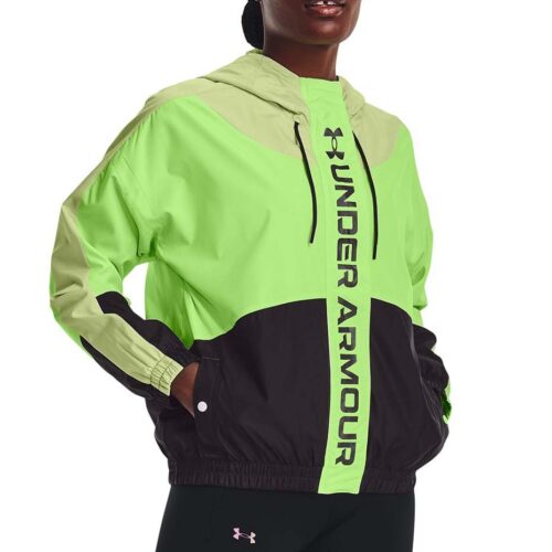 under armour giacca fitness verde donna