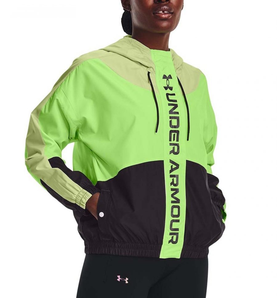 under armour giacca fitness verde donna