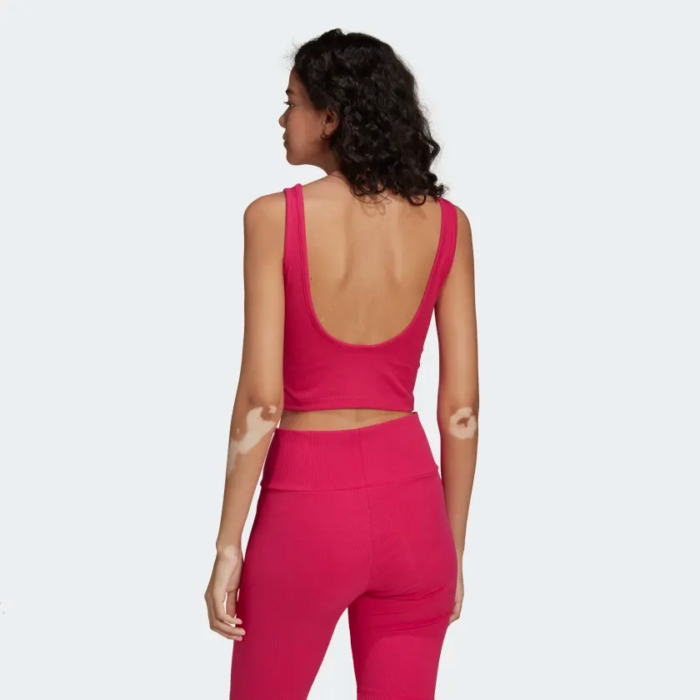 Adidas Adicolor canotta crop fucsia