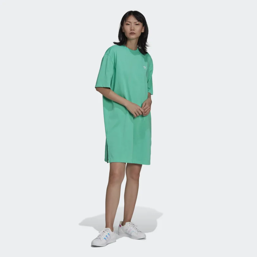 abito donna adidas verde trifoglio grande