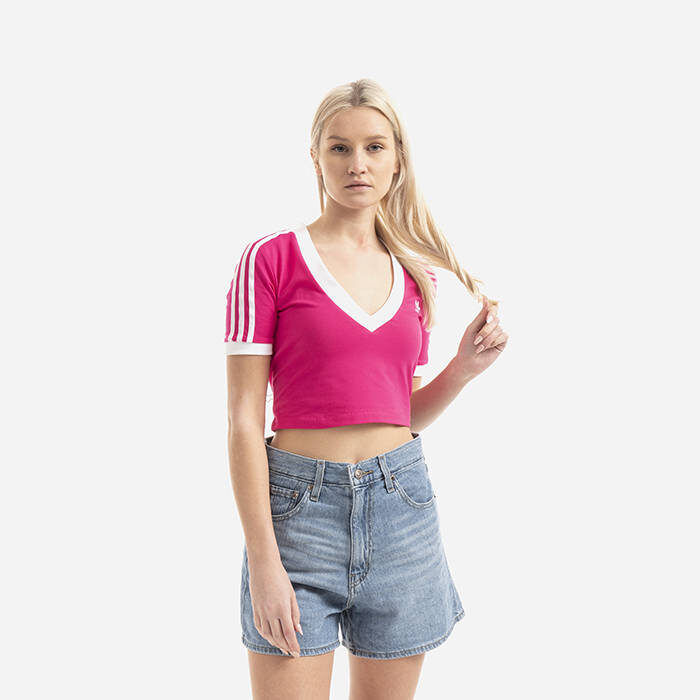 adidas t-shirt corta fucsia