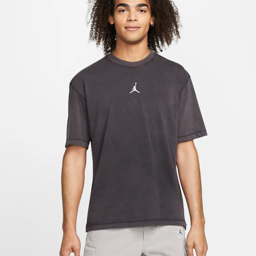 Nike t-shirt jordan dri fit logo piccolo uomo nero bianco