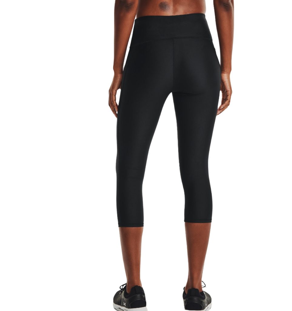 leggings donna 3/4 under armour neri