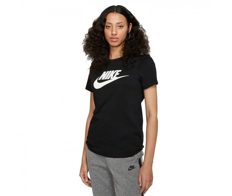 T-shirt lunga Nike Futura donna nero bianco