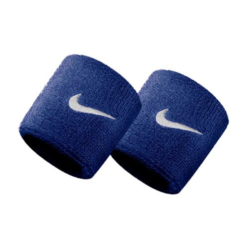 Nike Fascia per la testa in spugna, colore blu e bianco