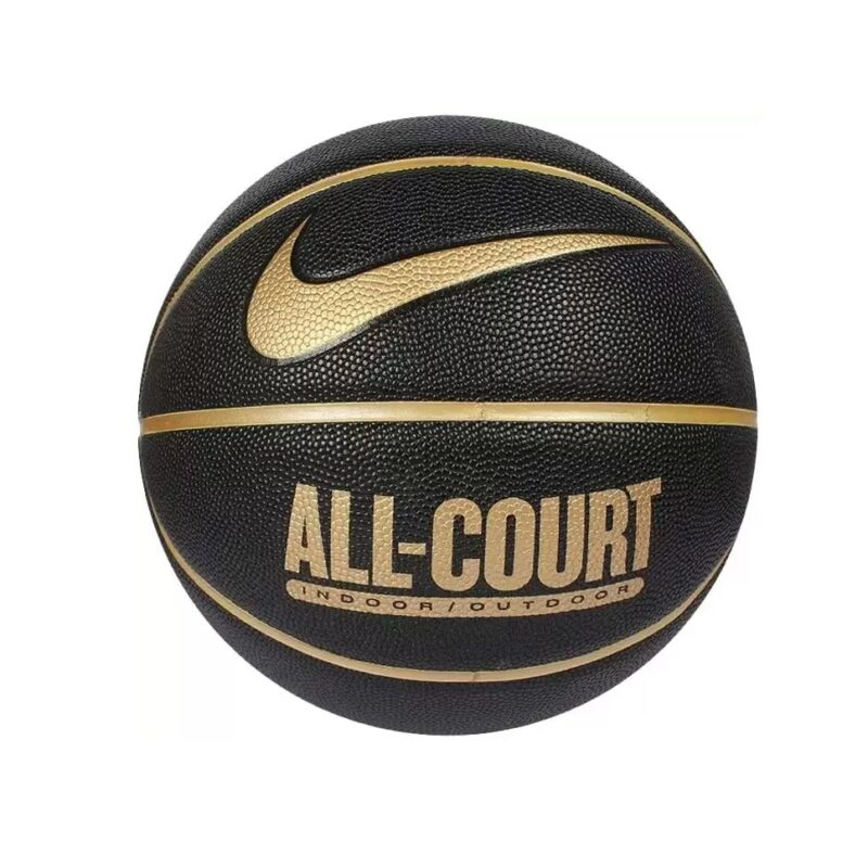 Pallone Nike All Court da basket nero e dorato