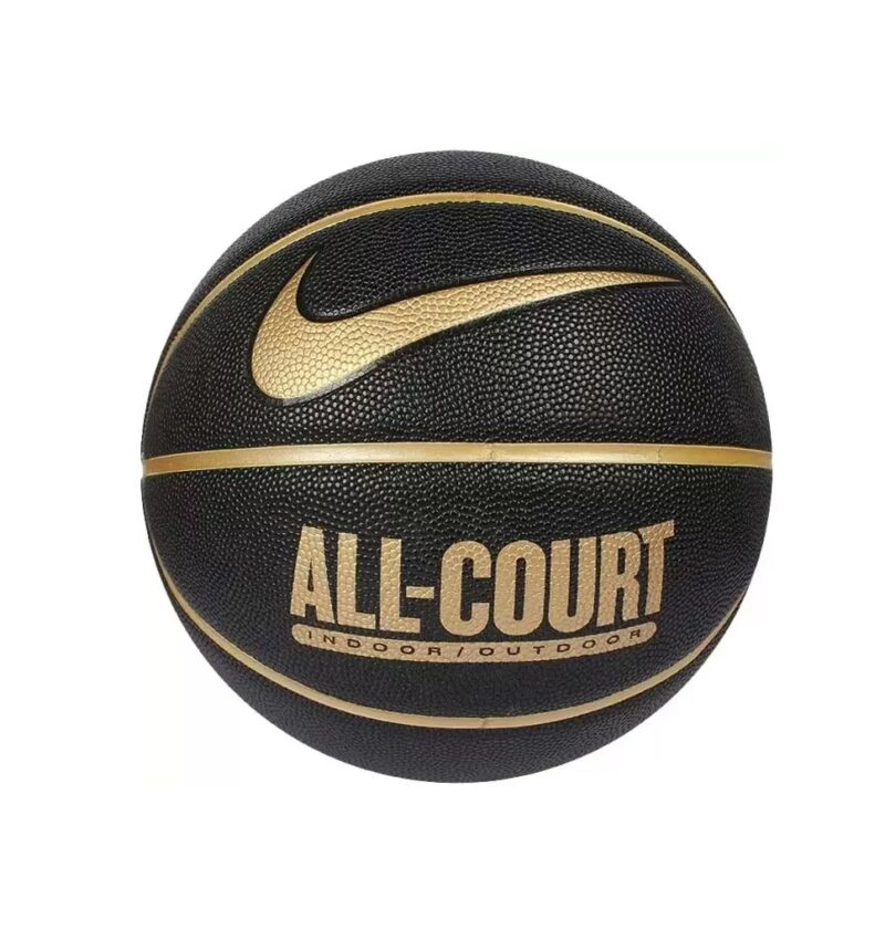 Pallone Nike All Court da basket nero e dorato