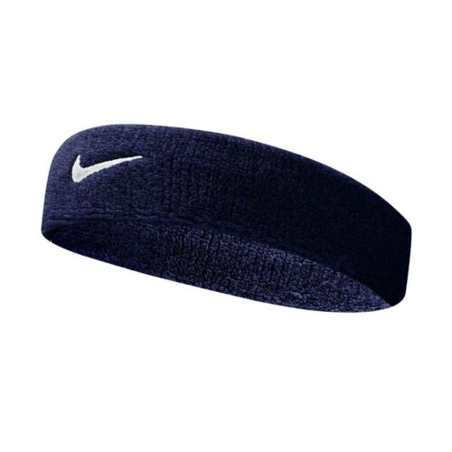 Nike Fascia per la testa in spugna blu e bianco