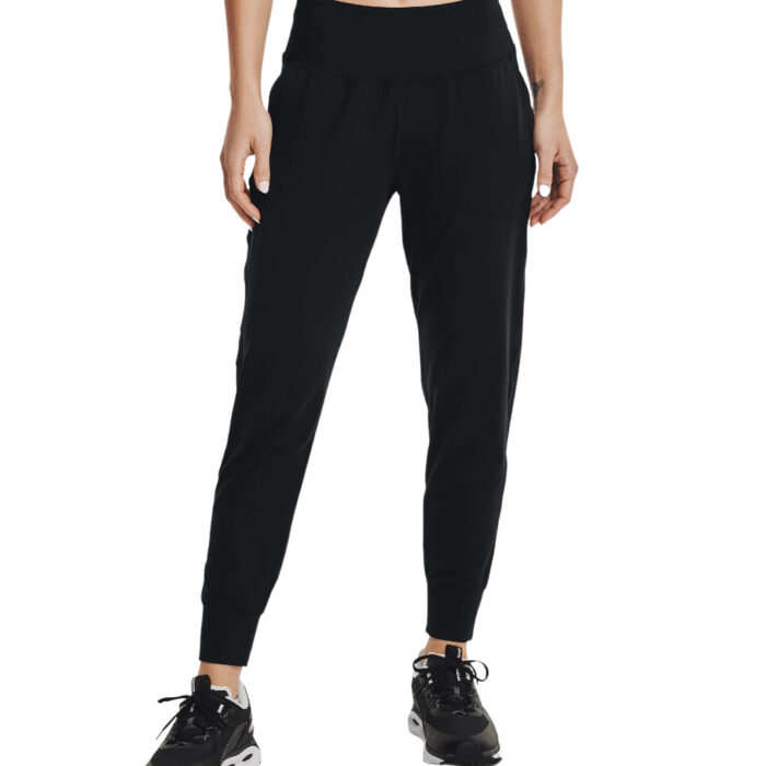 under armour pantaloni donna jogging meridian nero