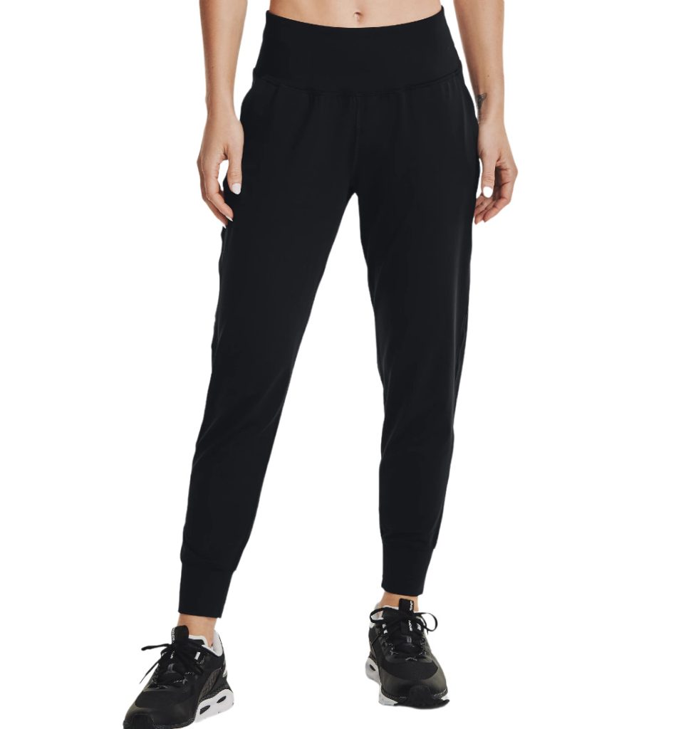 under armour pantaloni donna jogging meridian nero