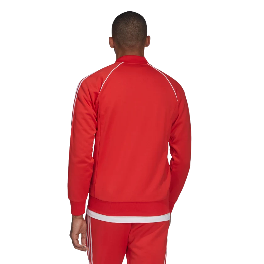 Giacca tecnica adidas trifoglio rossa e bianca 