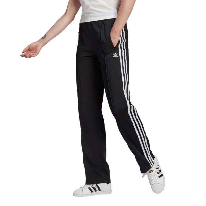 Pantaloni da donna adidas Firebird, colore nero/bianco