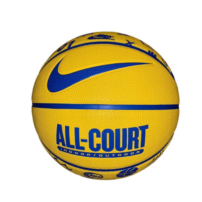 Pallone Nike All Court da basket, colore giallo e blu