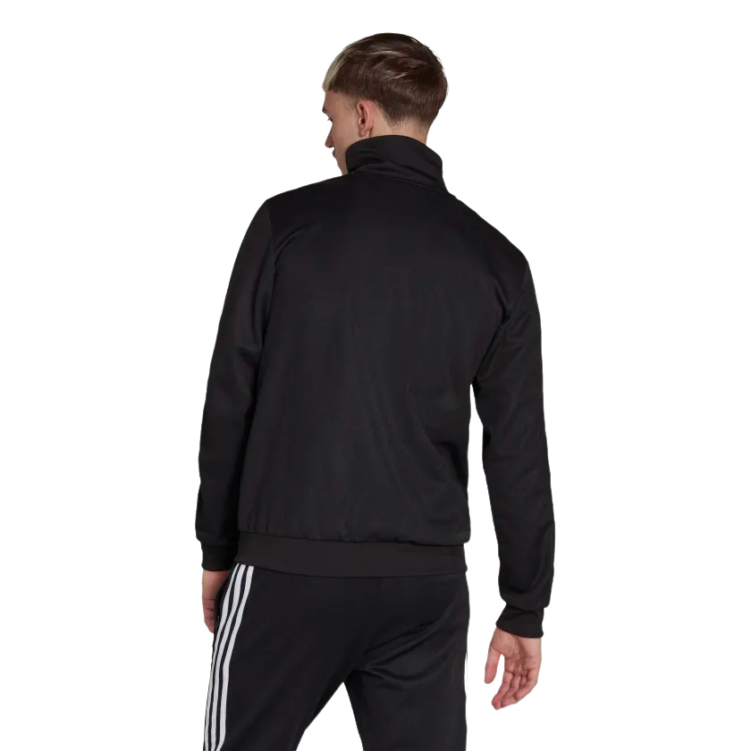 Giacca a zip adidas da uomo colore nero e bianco