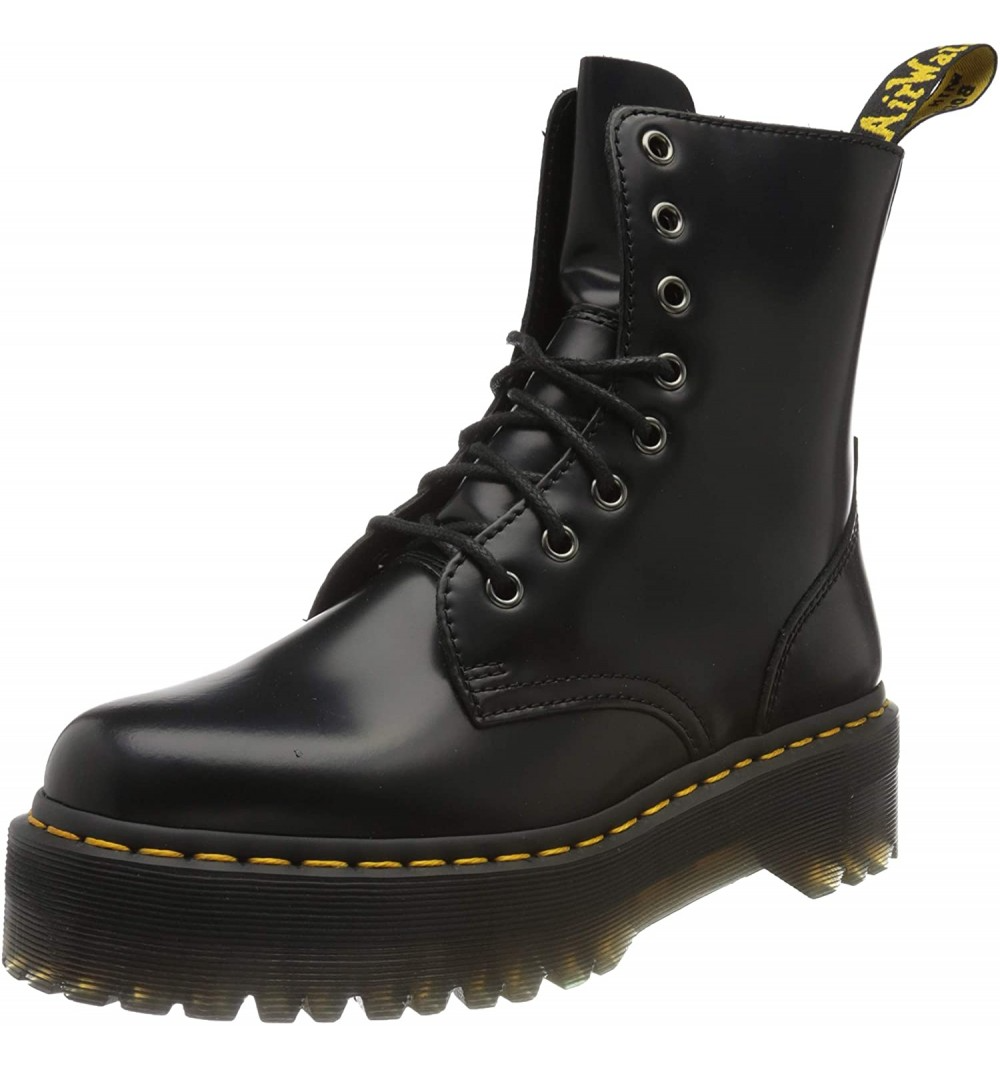 Stivali Dr. Martens platform, colore nero da donna