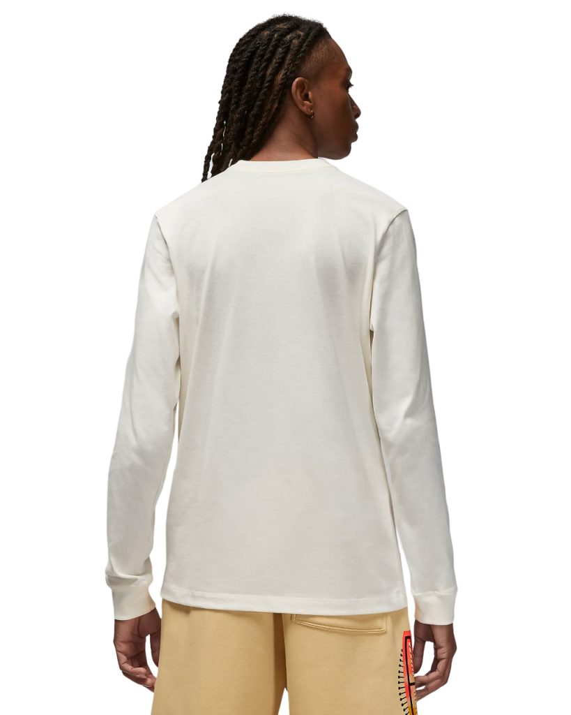 Maglia Jordan con scritta Jumpman a manica lunga da uomo colore bianco