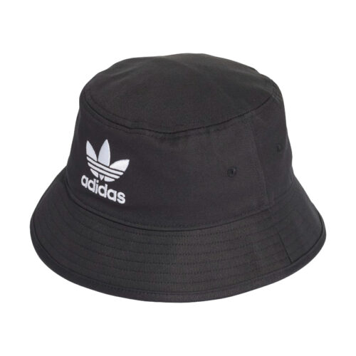 Cappello Adidas alla pescatora nero, logo bianco
