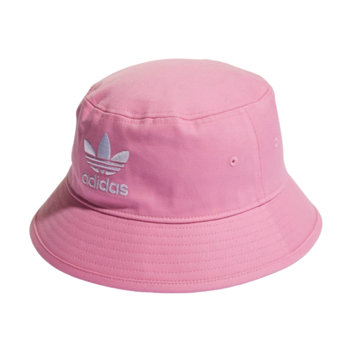 Cappello pescatore Adidas in cotone rosa