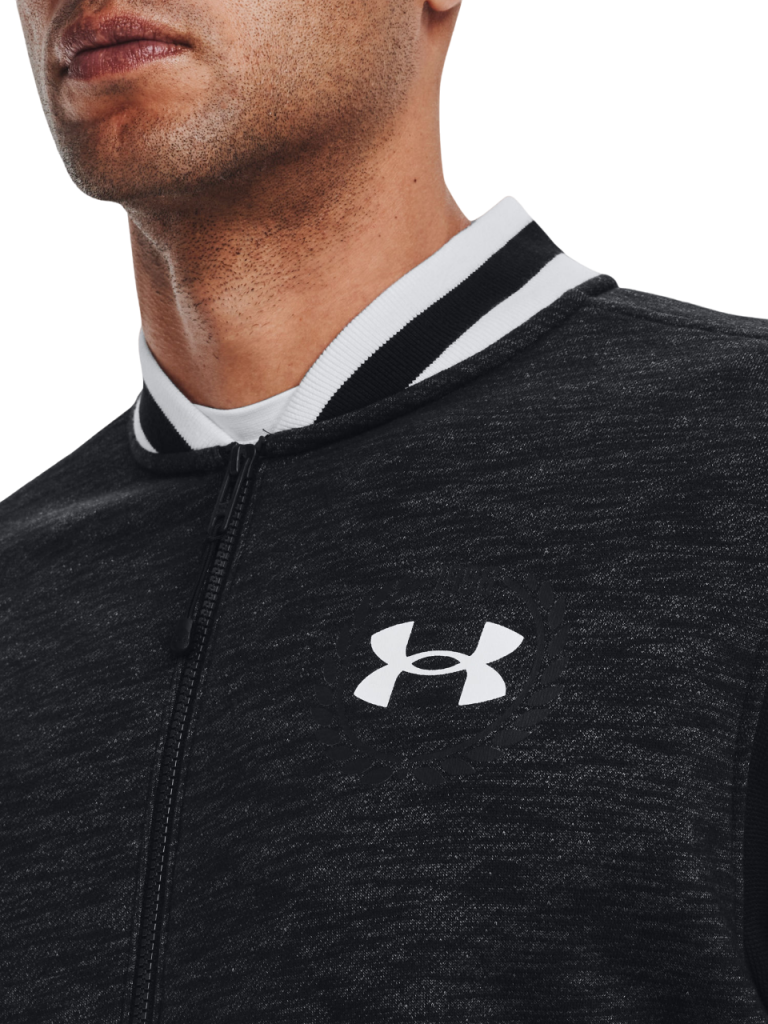 Felpa Under armour heritage con cappuccio nera e bianca