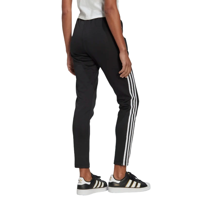 Adidas pantaloni con 3 bande da donna nero