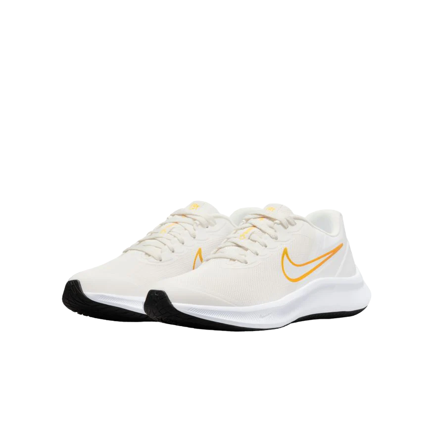Scarpa da ginnastica Nike Star Runner da donna, bianco / giallo