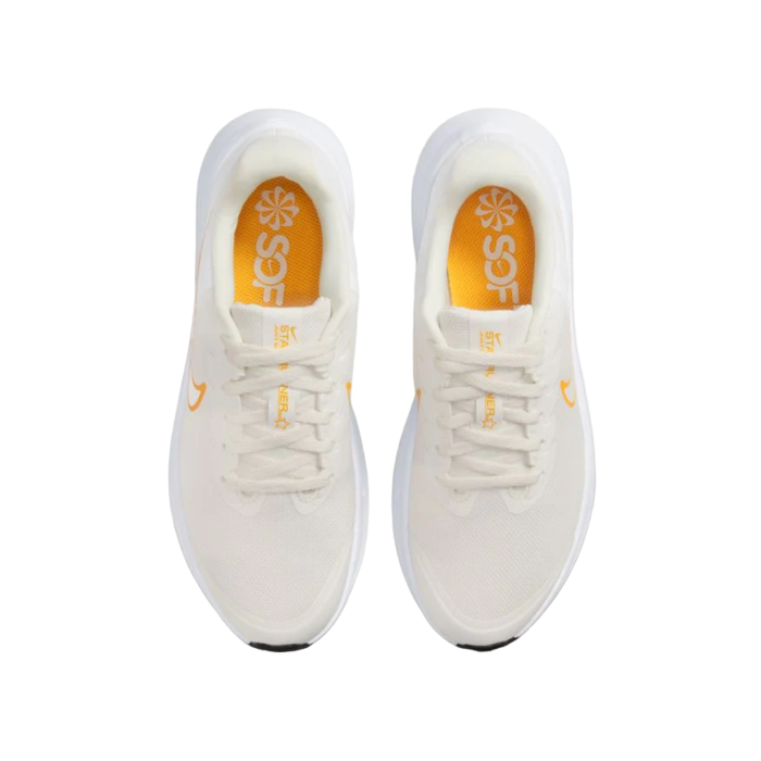 Scarpa da ginnastica Nike Star Runner da donna, bianco / giallo