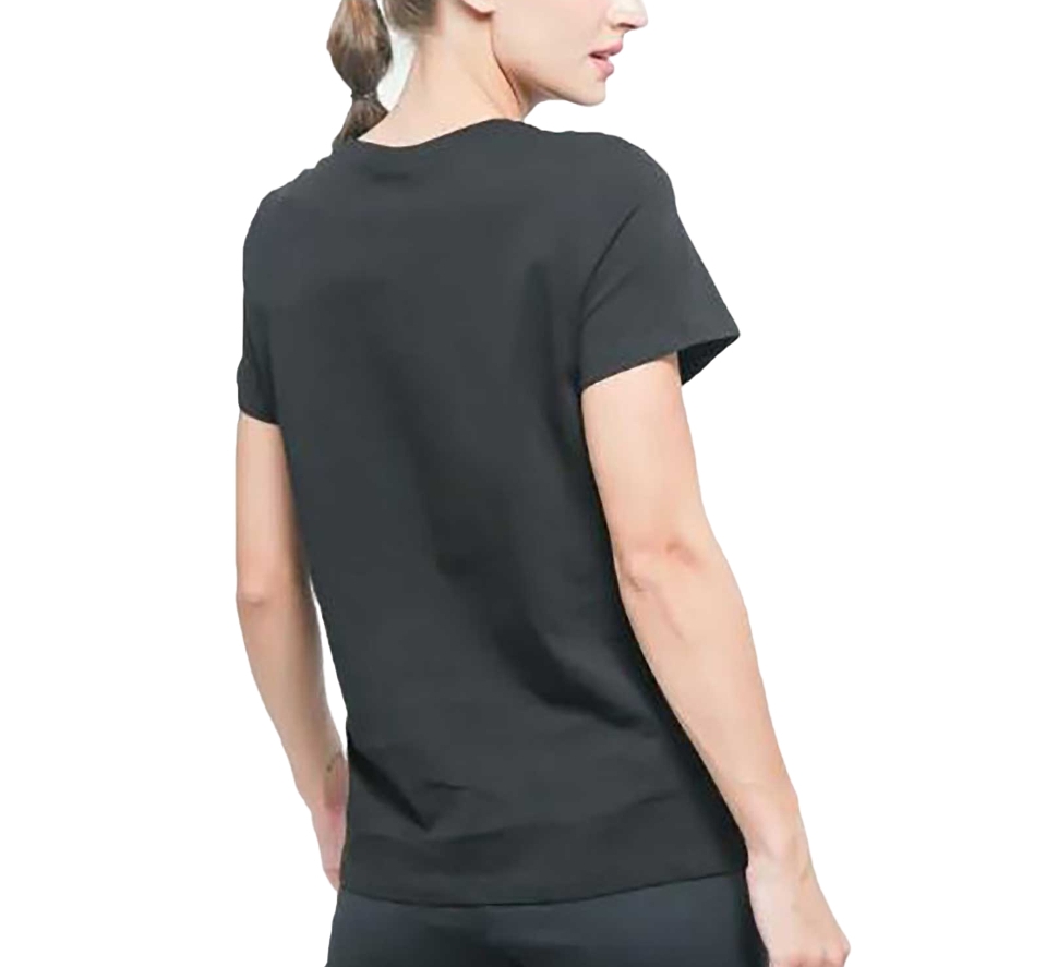 T-shirt puma da donna con logo piccolo nera