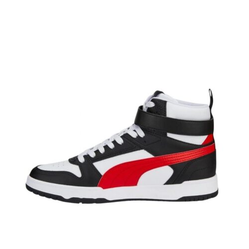 Sneaker puma Rbd alta bianca nera e rossa