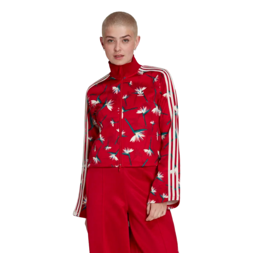 Adidas giacca da donna colore rosso e bianco