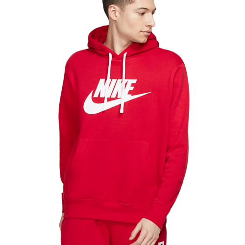 Nike Felpa Con Cappuccio e Grafica, colore rosso