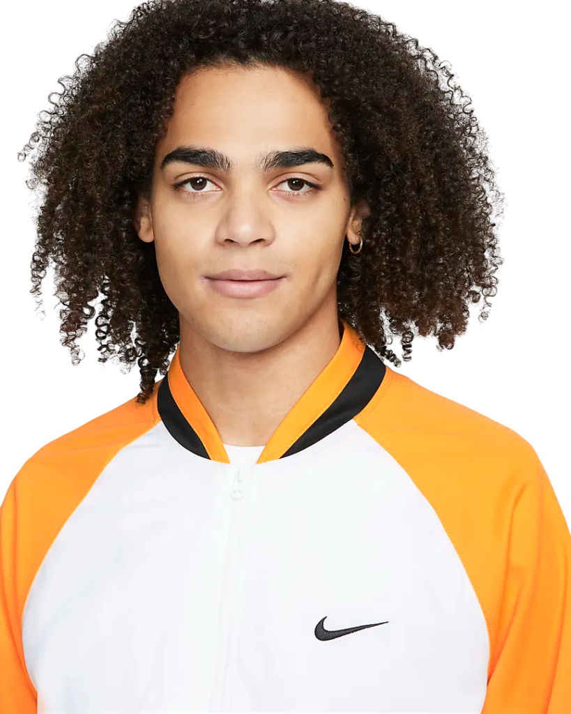 Nike Dri-FIT Giacca da basket - White/Orange - immagine 3