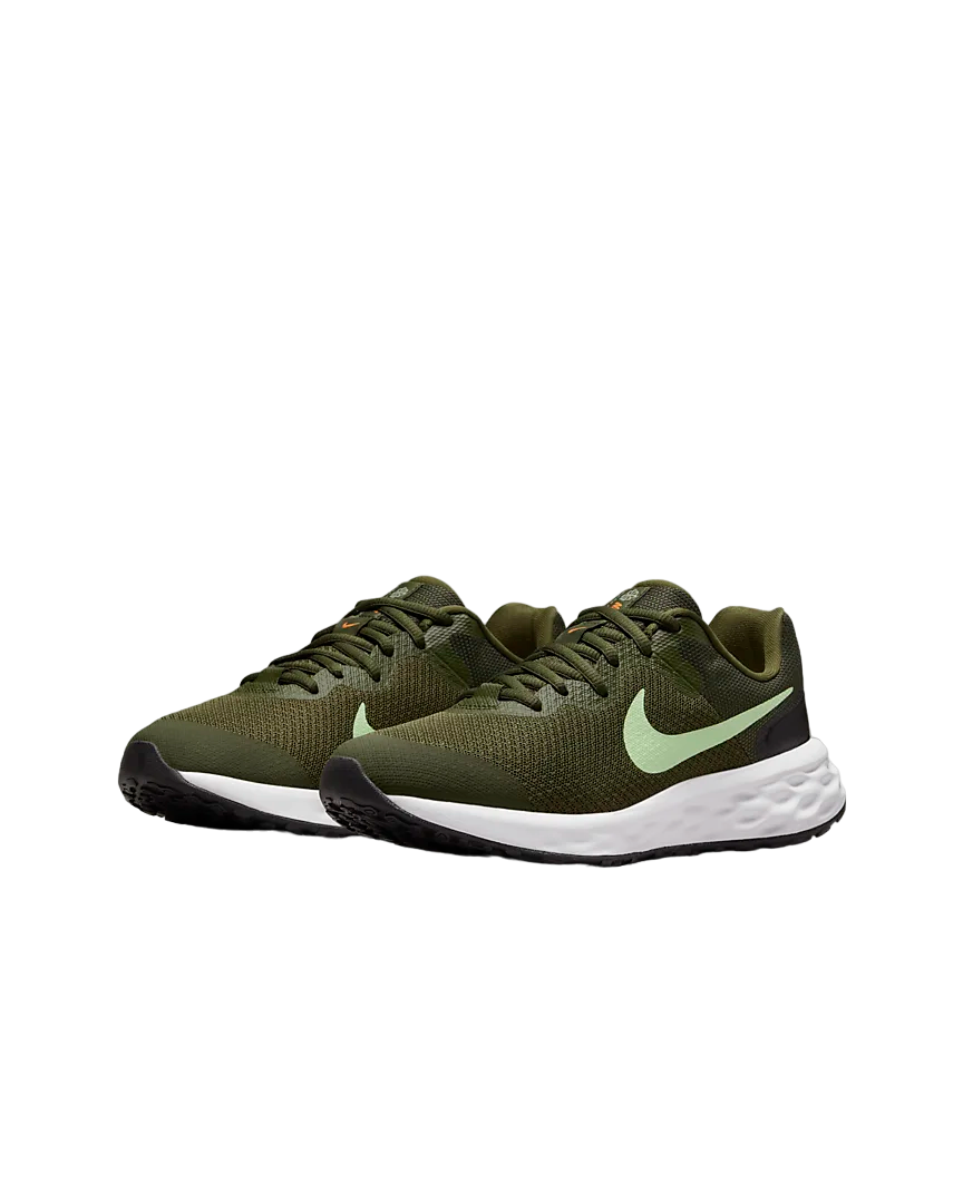 Nike scarpa Revolution 6 da ragazza e ragazzo - colore verde e bianco