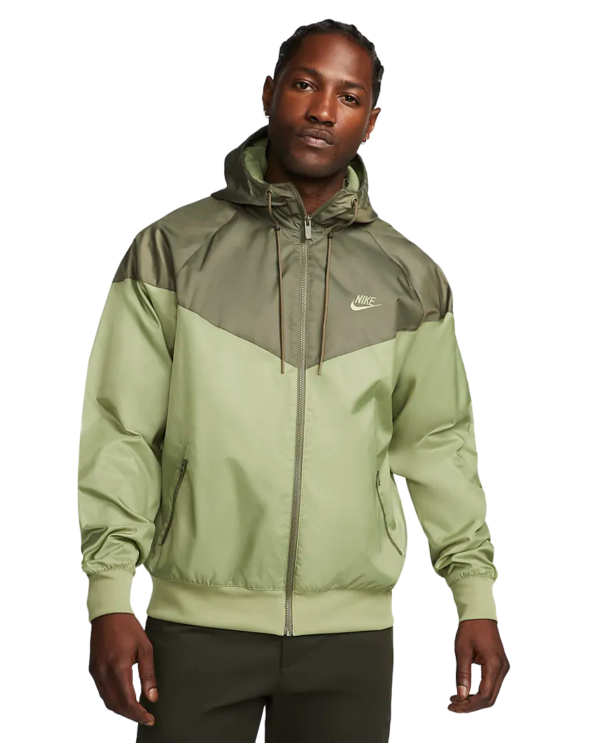 Nike Giacca con cappuccio, colore verde e verdone