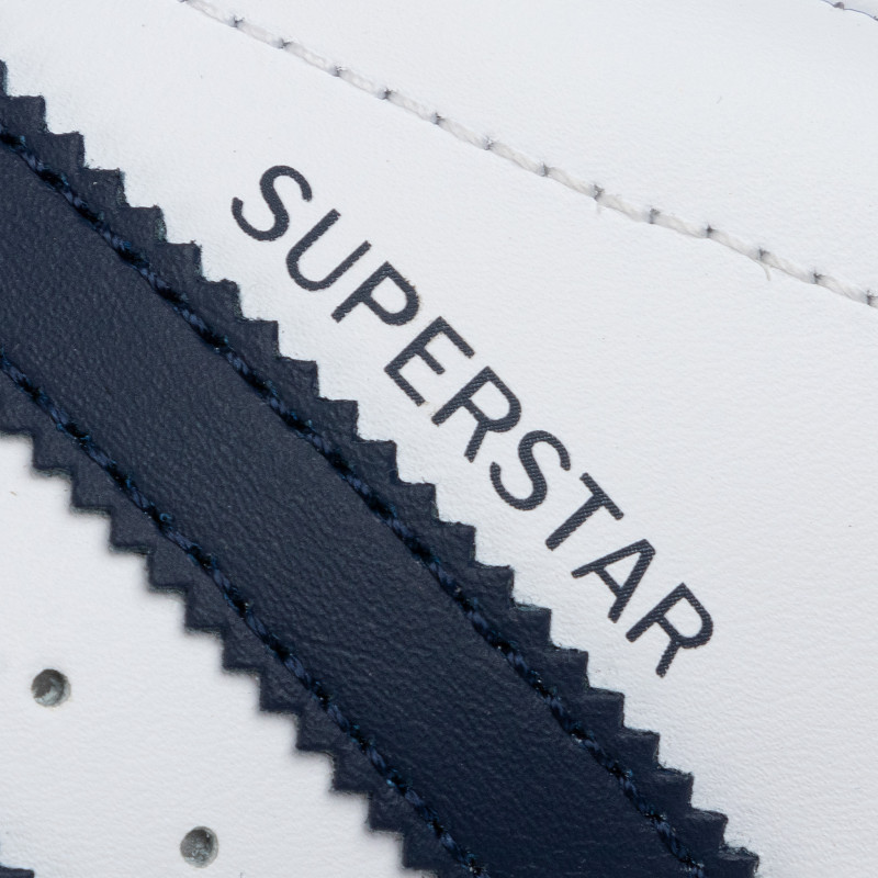 Adidas Superstar J - White/black/blue