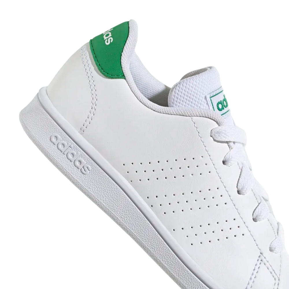 Adidas Advantage K - Cloud White/Green/Core Black