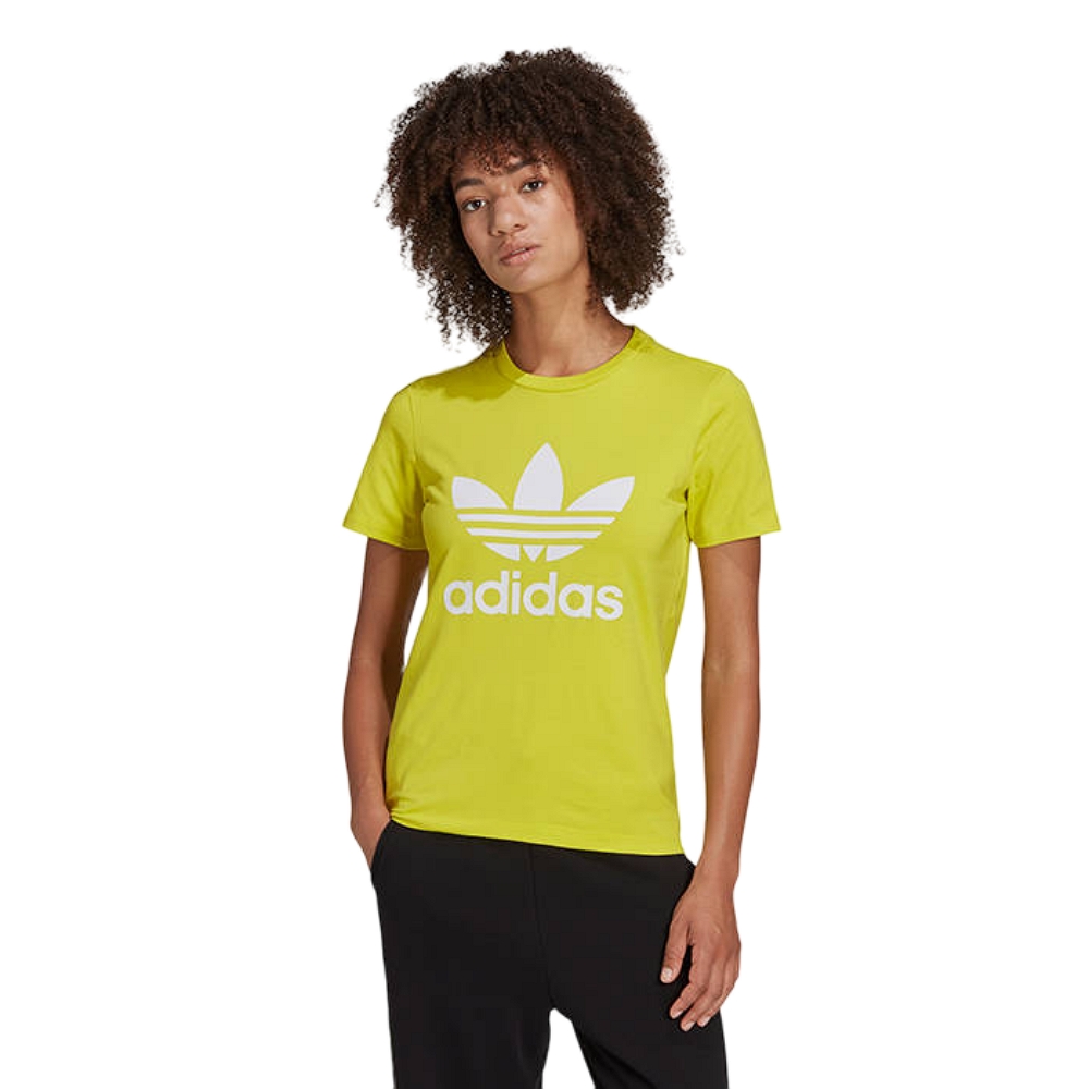 Adidas Originals Classics Trefoil T-Shirt - Lime Green/White