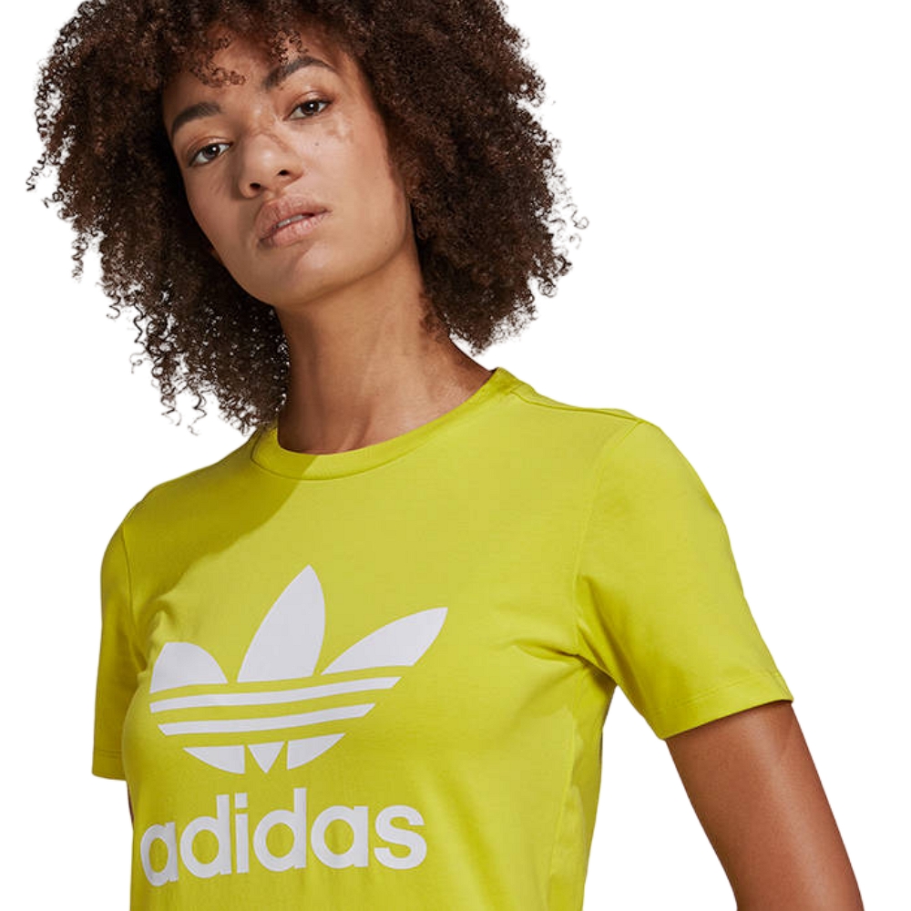 Adidas Originals Classics Trefoil T-Shirt - Lime Green/White