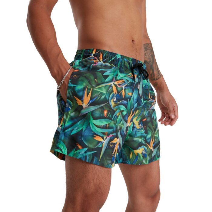 Speedo Costume Digi-Print Black-Green