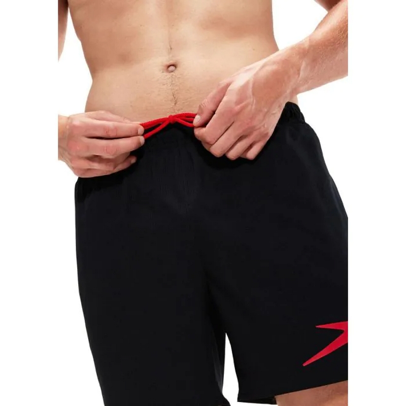 Speedo - Costume Sport Solid 16'' - Black/Red